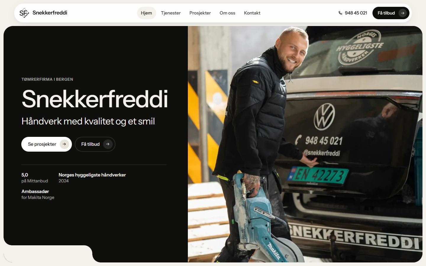 Forsiden til Snekkerfreddi